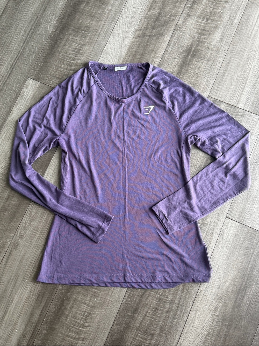 Gymshark Women’s Vital Seamless Light Long Sleeve Gym Shirt in Purple Sz L